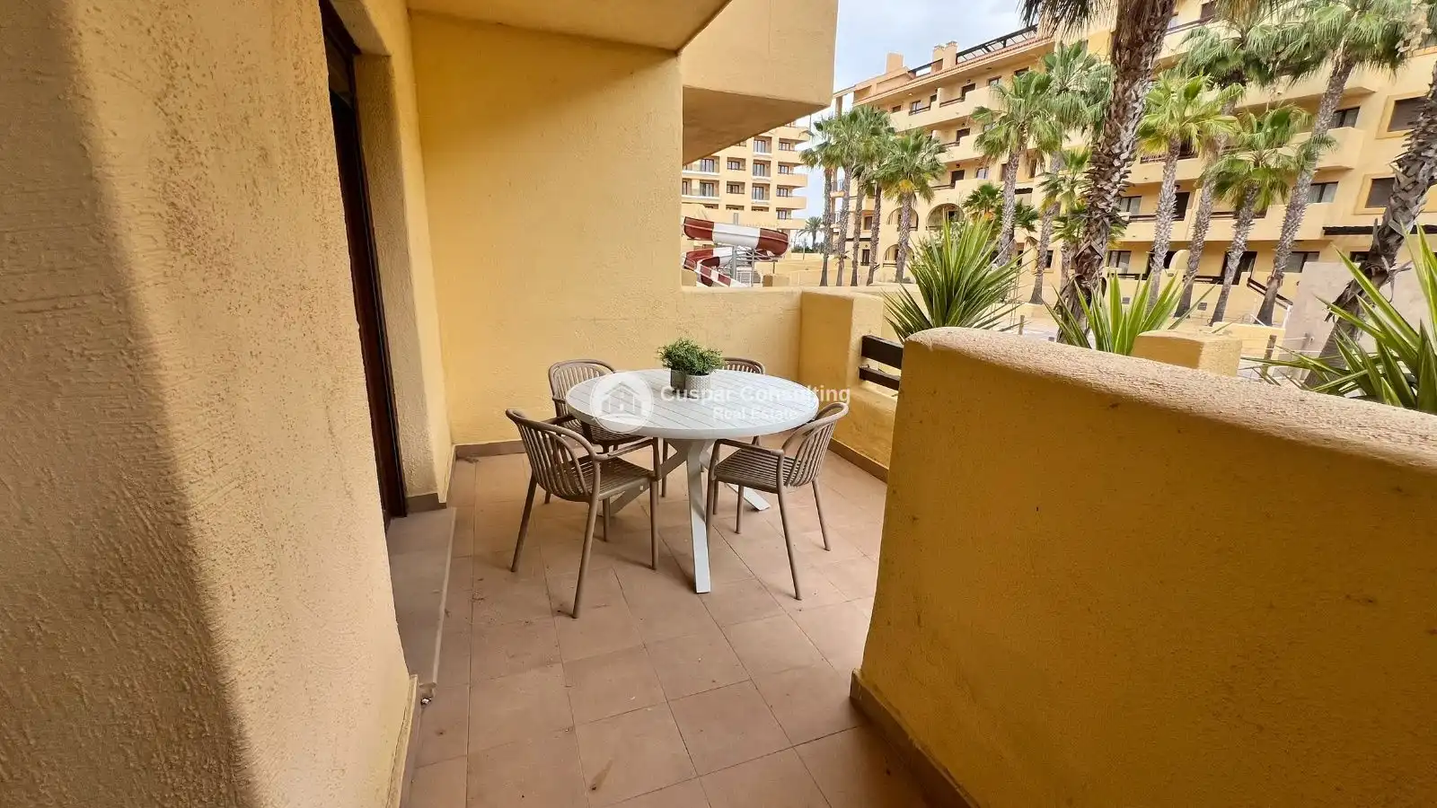 Terrasse von Wohnungen zum Verkauf in Los Alcázares mit Klimaanlage, Heizung und Terrasse