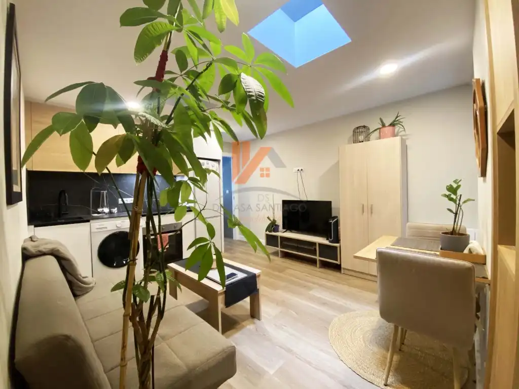 Sala de estar de Apartamento en venta en Santiago de Compostela 