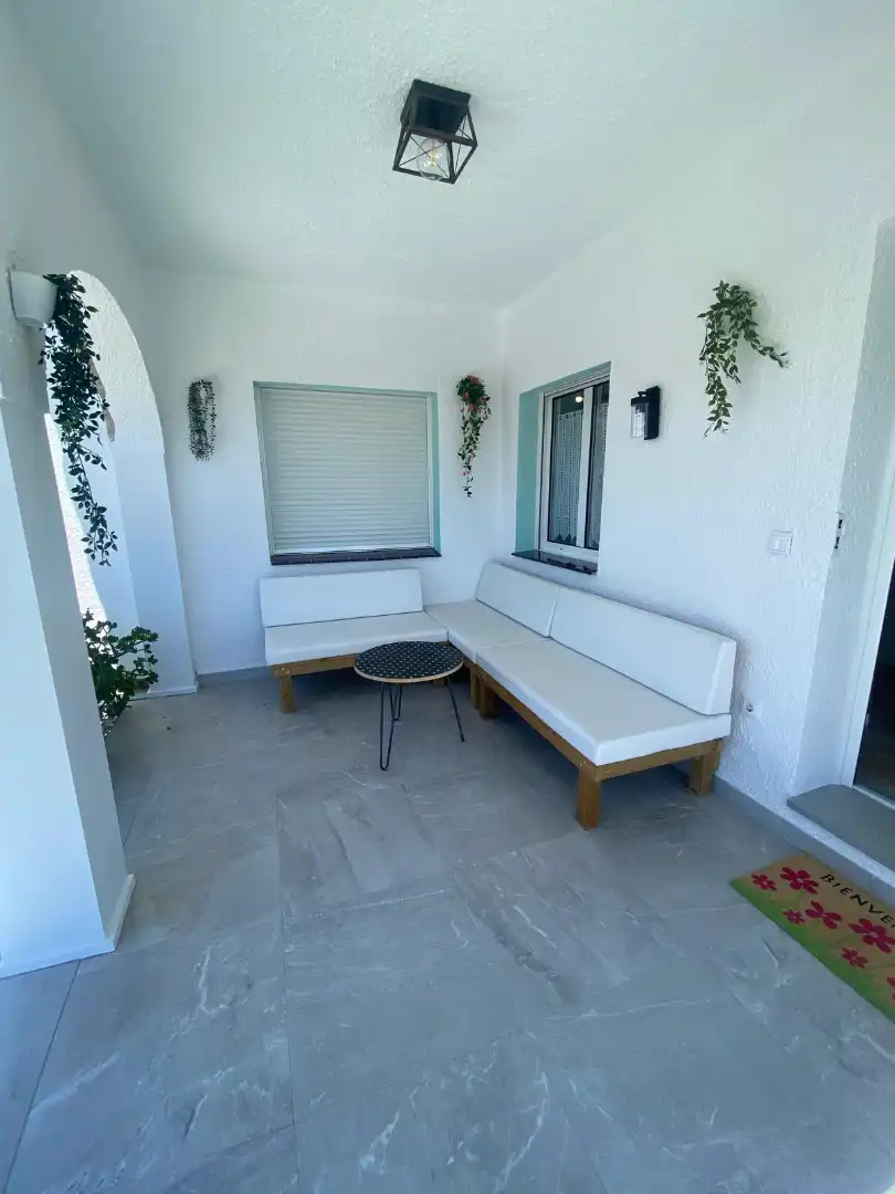 Terrassa de Casa o xalet de lloguer en Mont-roig del Camp amb Aire condicionat, Calefacció i Jardí privat