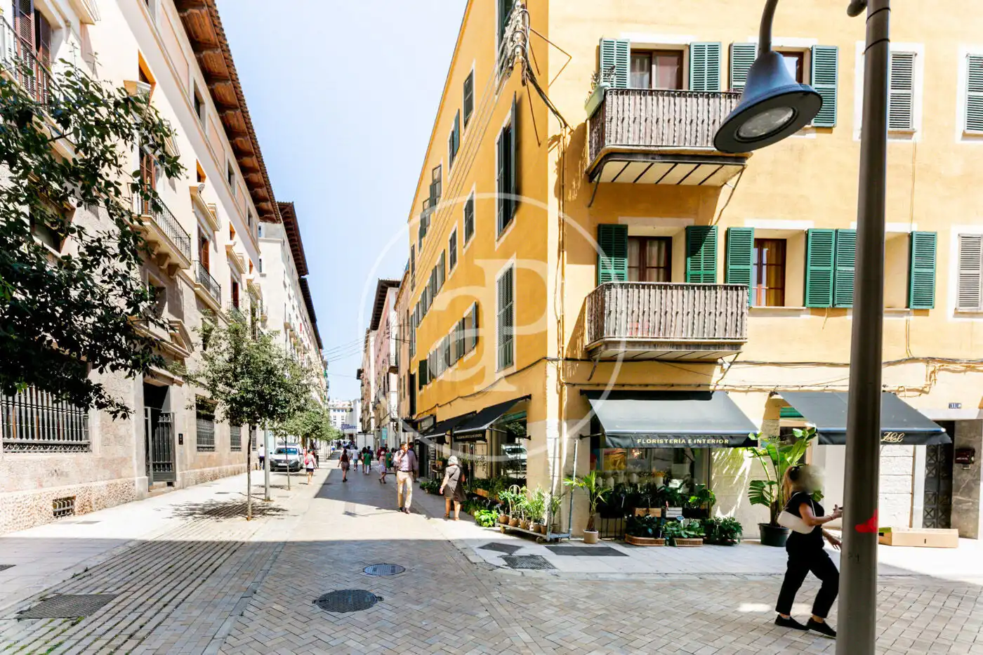 Außenansicht von Wohnung zur Miete in  Palma de Mallorca mit Klimaanlage, Terrasse und Möbliert