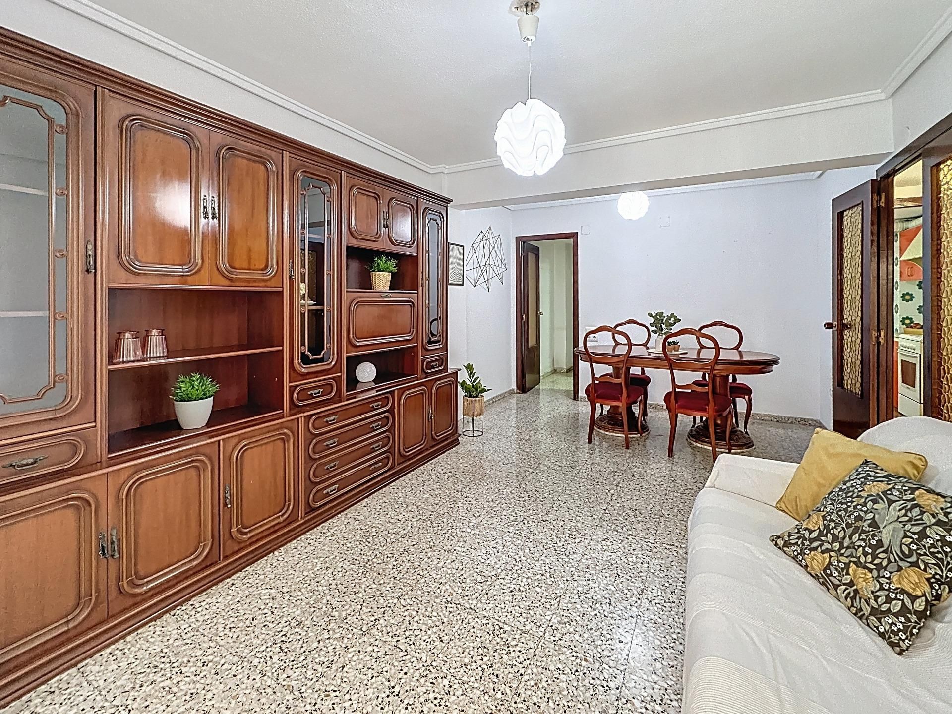 Sala de estar de Piso en venta en  Valencia Capital con Terraza y Balcón