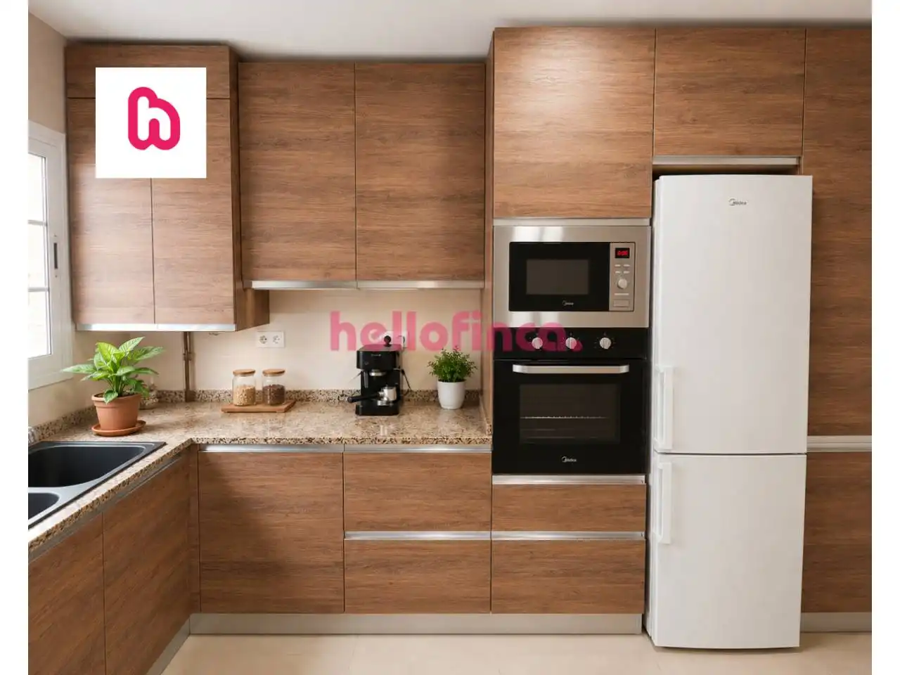 Cocina de Casa adosada en venta en Santa Perpètua de Mogoda con Aire acondicionado, Calefacción y Terraza
