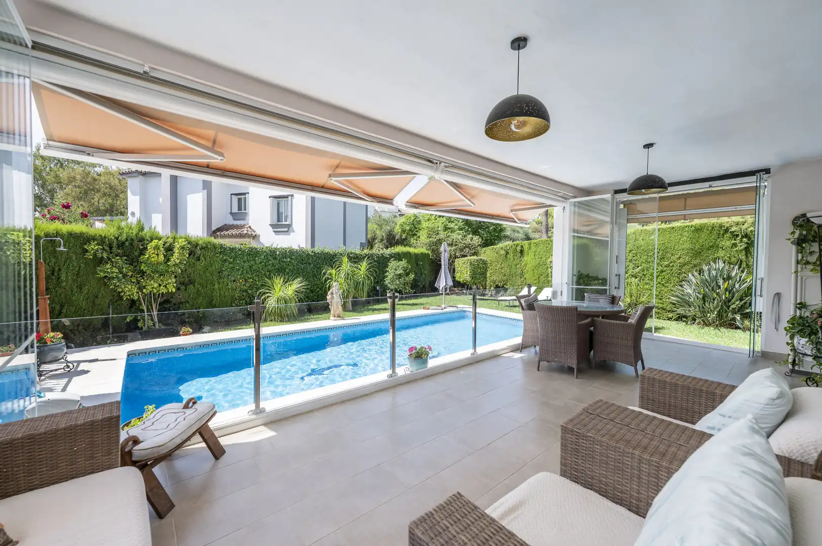 Terraza de Casa o chalet en venta en Mijas con Aire acondicionado, Jardín privado y Terraza