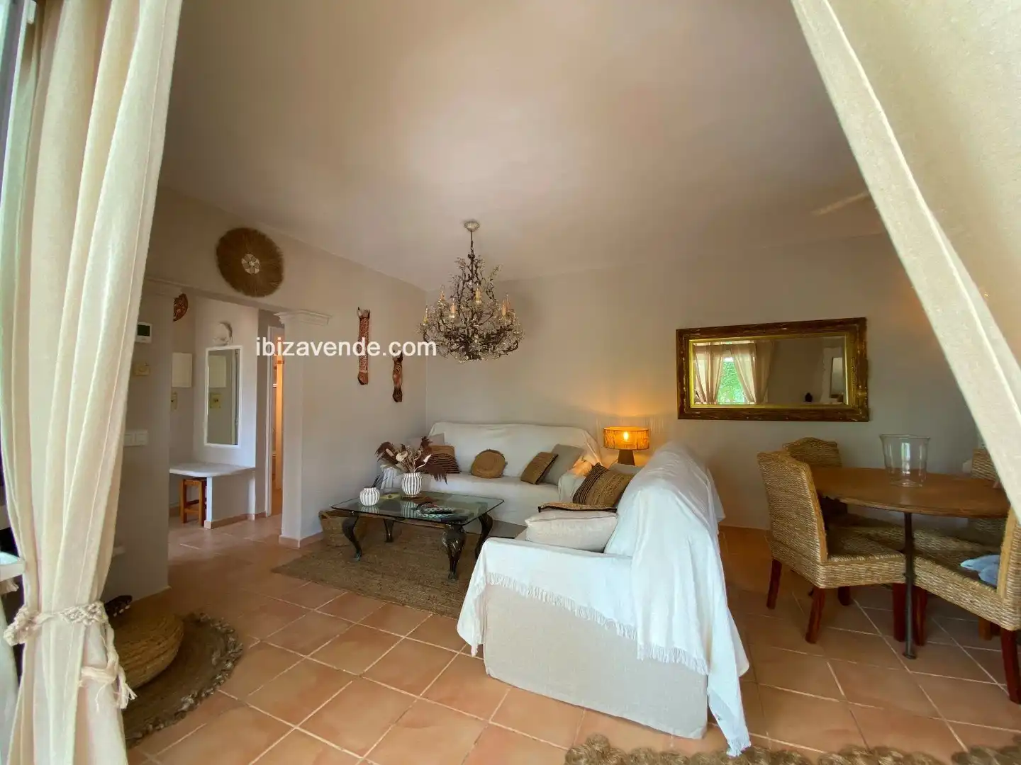 Sala d'estar de Casa o xalet de lloguer en Sant Josep de sa Talaia amb Aire condicionat, Calefacció i Jardí privat