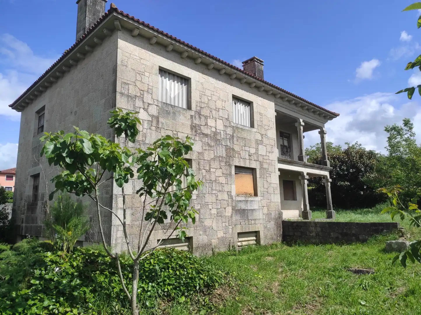 Exterior view of Houses for sale in Santiago de Compostela   with Private garden and Terrace