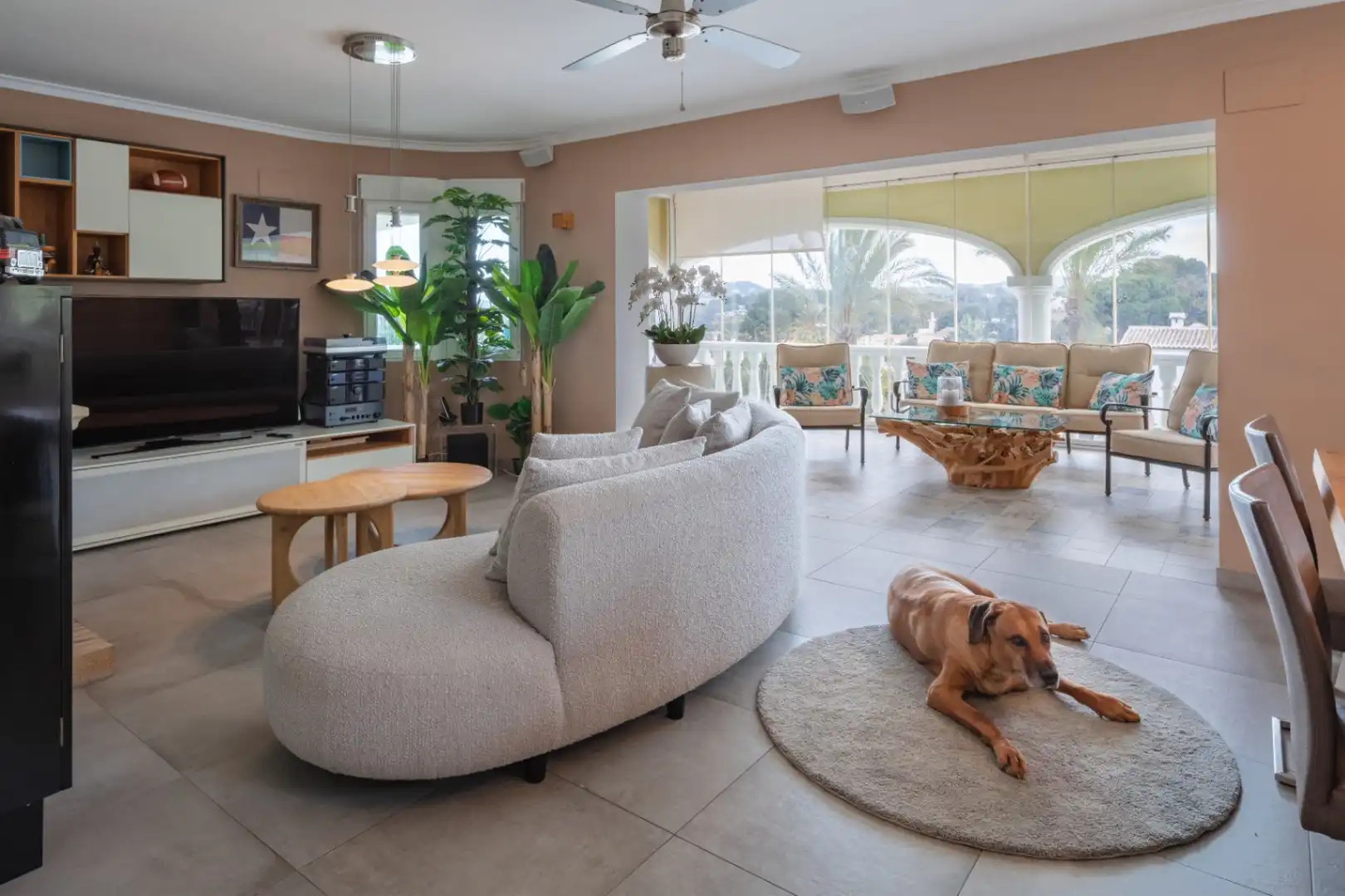 Living room of Houses for sale in Jávea / Xàbia  with Air Conditioner, Heating and Private garden