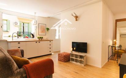 Living room of Flat for sale in  Barcelona Capital  with Air Conditioner and Terrace