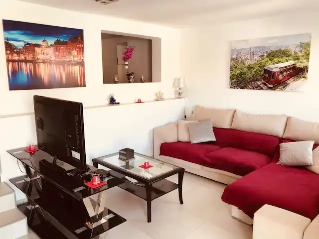 Sala d'estar de Casa o xalet en venda en Rojales amb Aire condicionat, Jardí privat i Terrassa