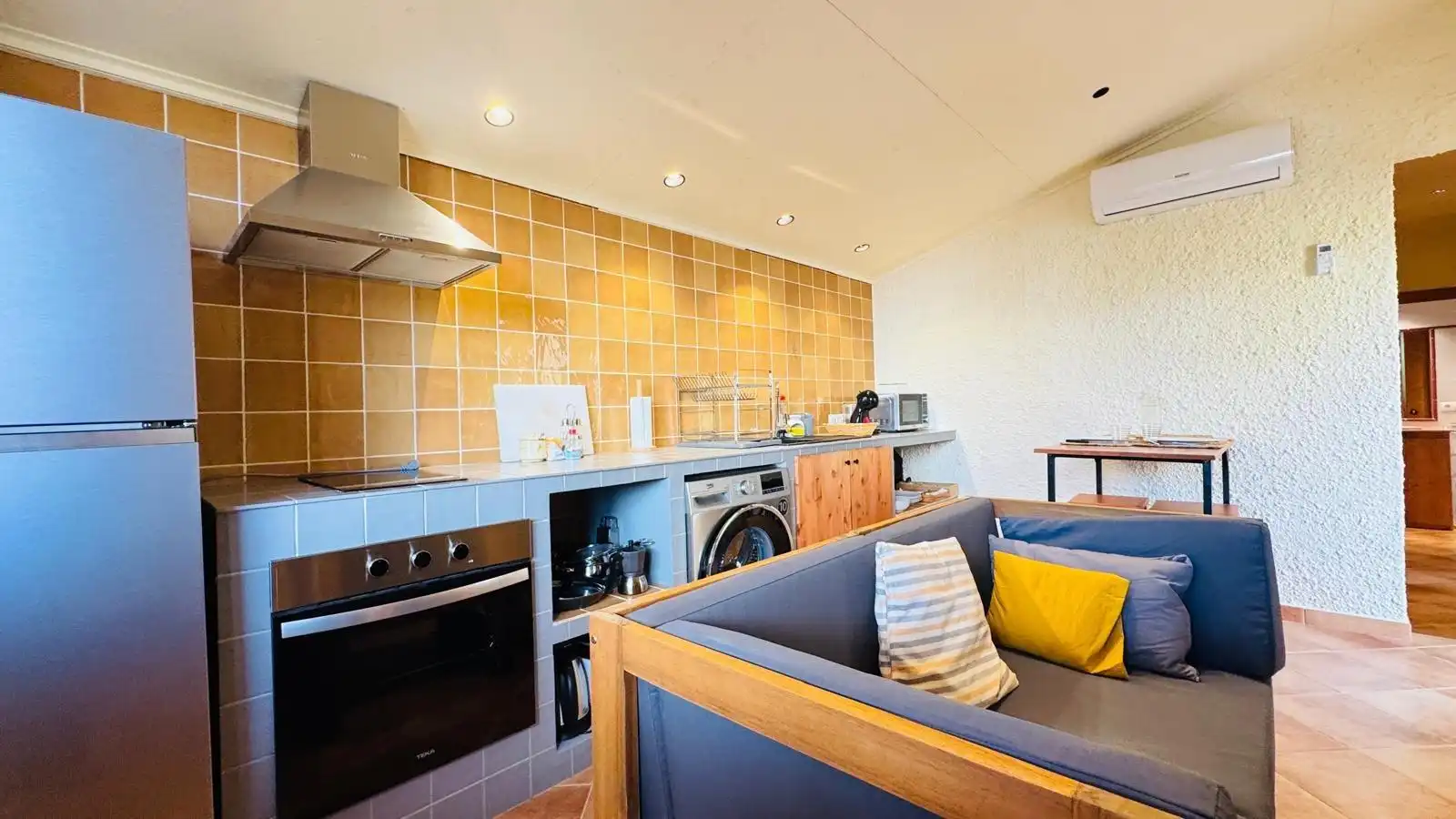Kitchen of Houses for rent in Sant Martí Sarroca  with Private garden, Terrace and Swimming Pool