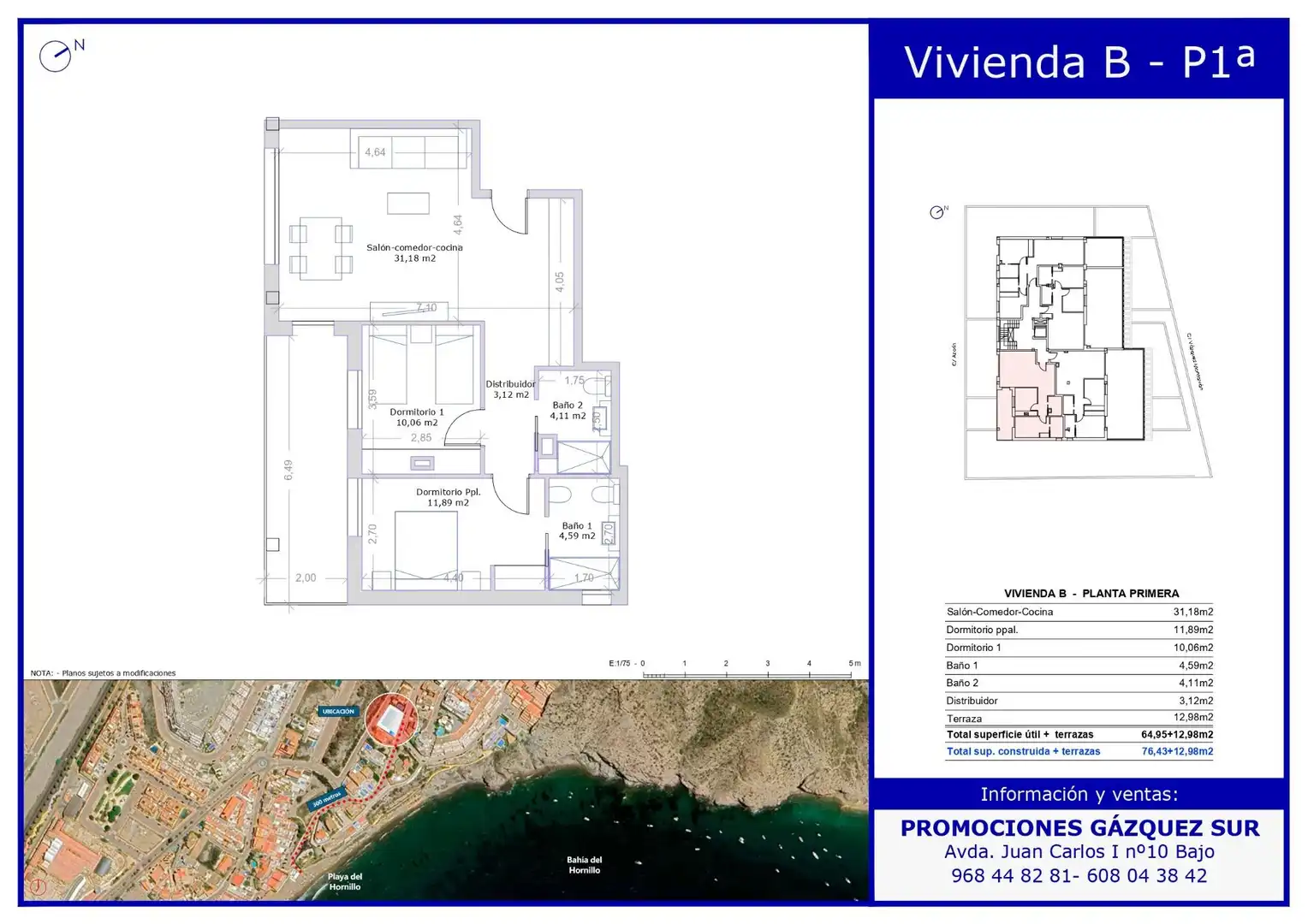 Apartament amb terrassa en venda a El Hornillo