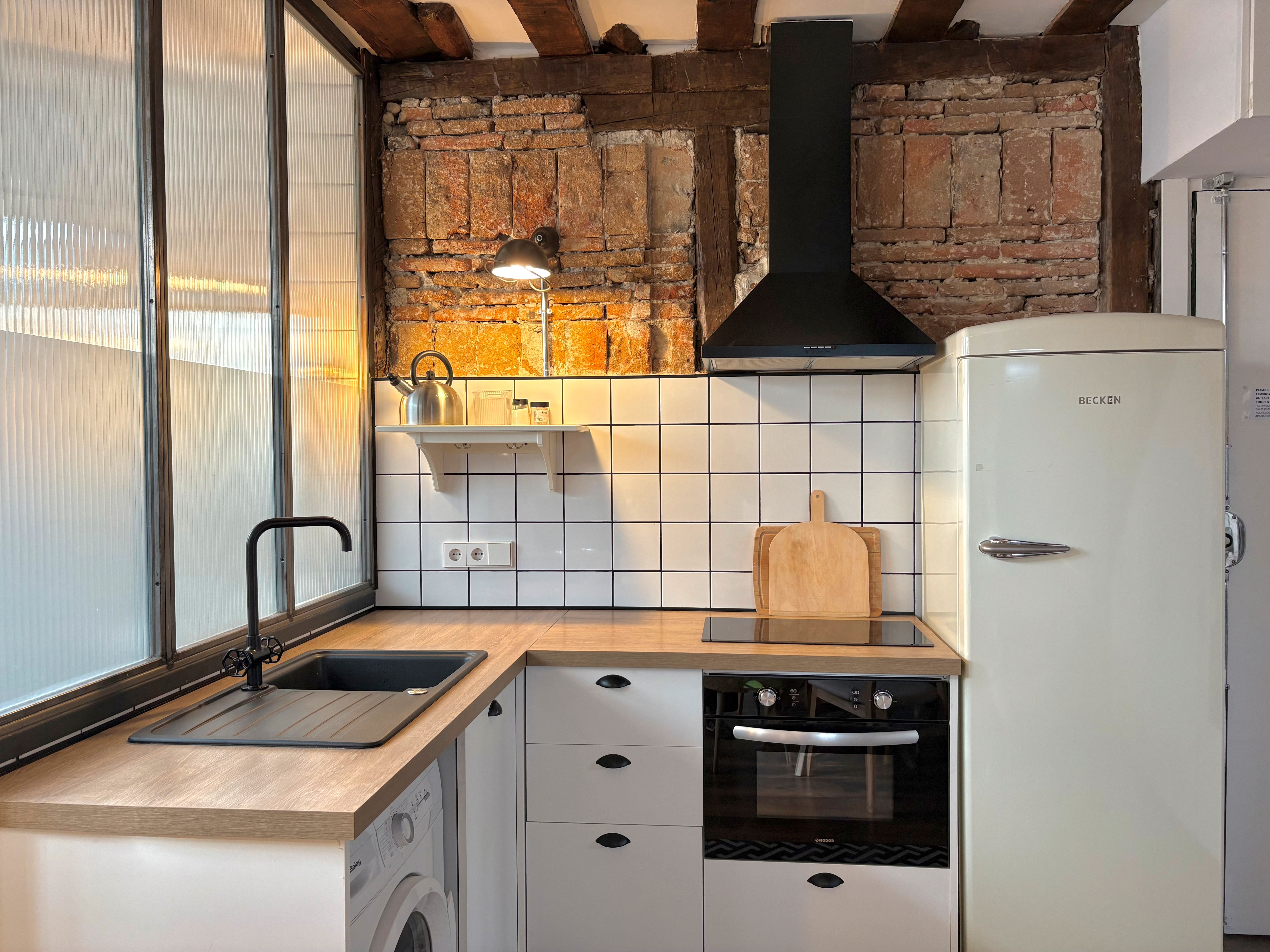 Kitchen of Apartment to rent in  Madrid Capital
