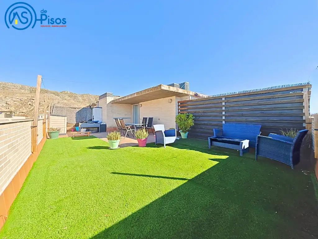 Terraza de Piso de alquiler en Cadrete con Calefacción, Jardín privado y Parquet
