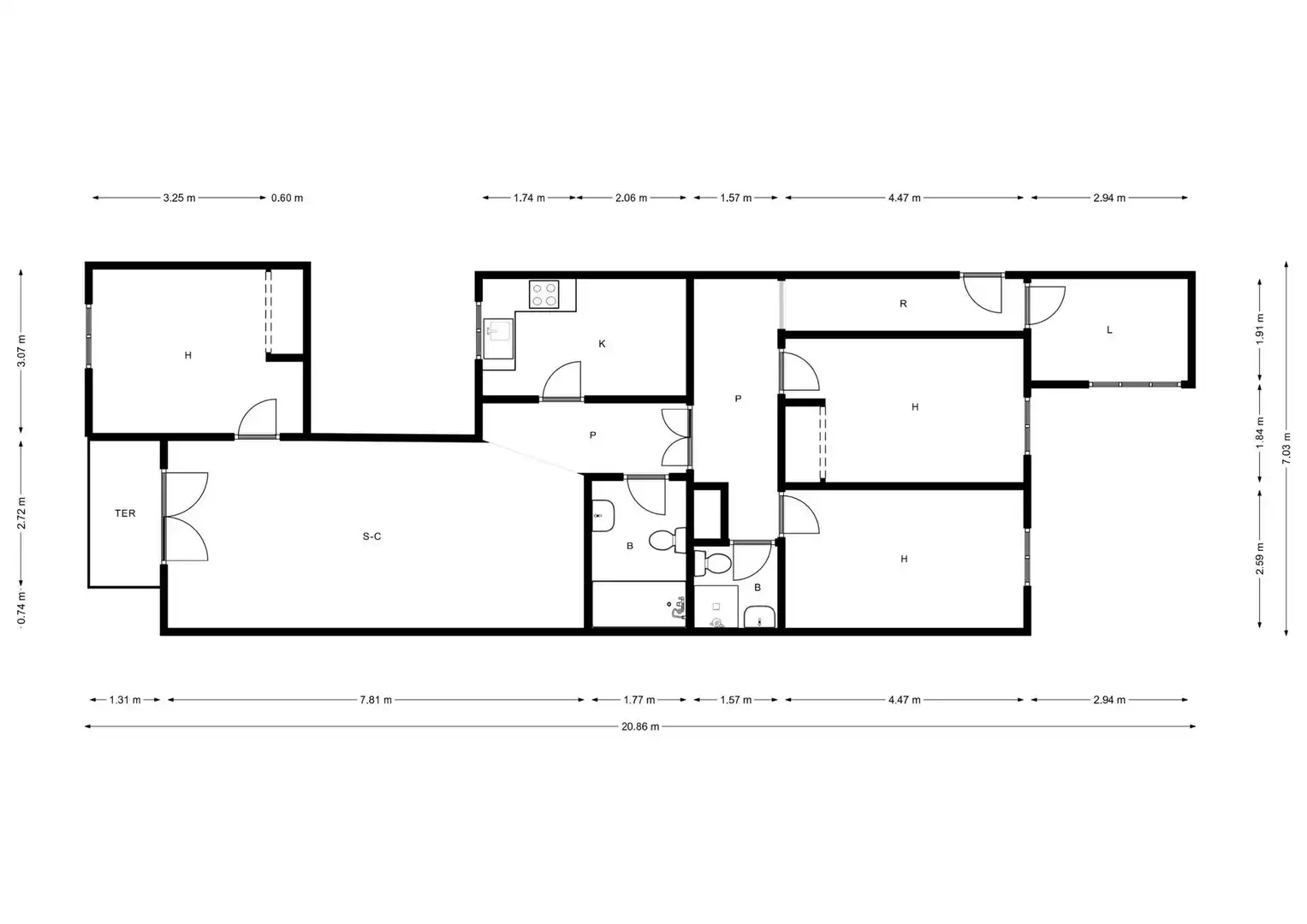 Wohnung zum Verkauf in Pollença mit Klimaanlage, Terrasse und Abstellraum