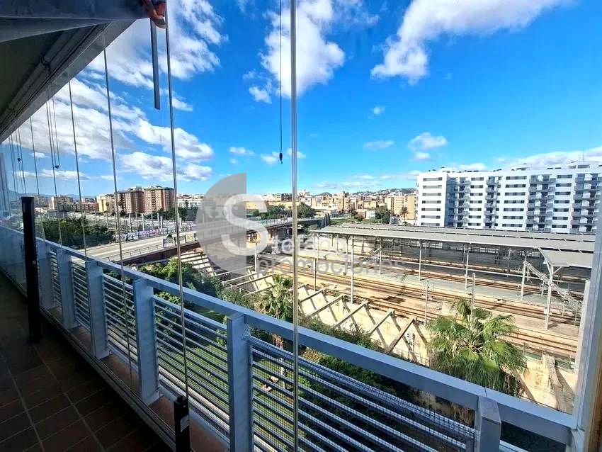 Vista exterior de Pis en venda en Málaga Capital amb Aire condicionat, Parquet i Terrassa