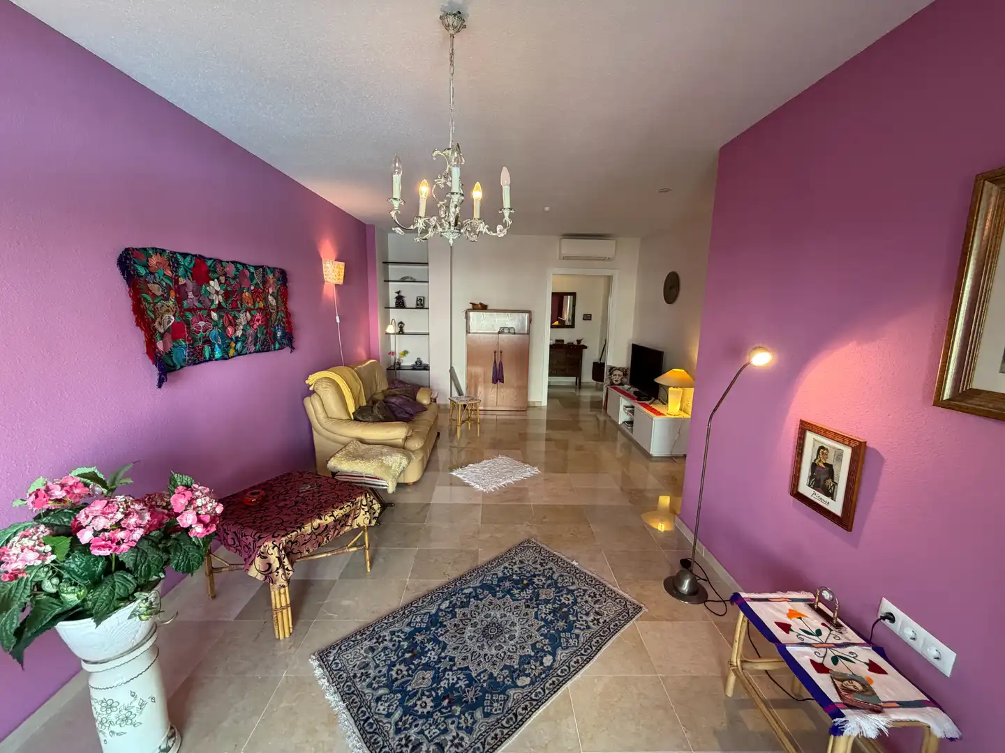 Wohnzimmer von Wohnung zum Verkauf in Torrox mit Terrasse, Möbliert und Gemeinschaftspool