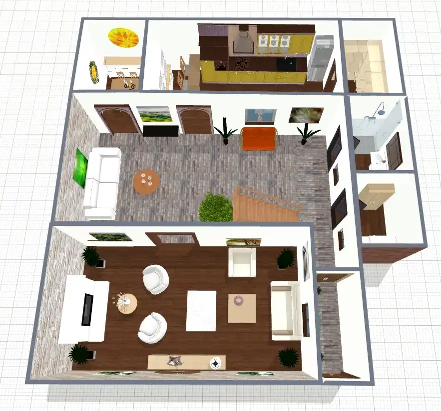Sala de estar de Casa adosada en venta en Teror con Parquet, Terraza y Amueblado