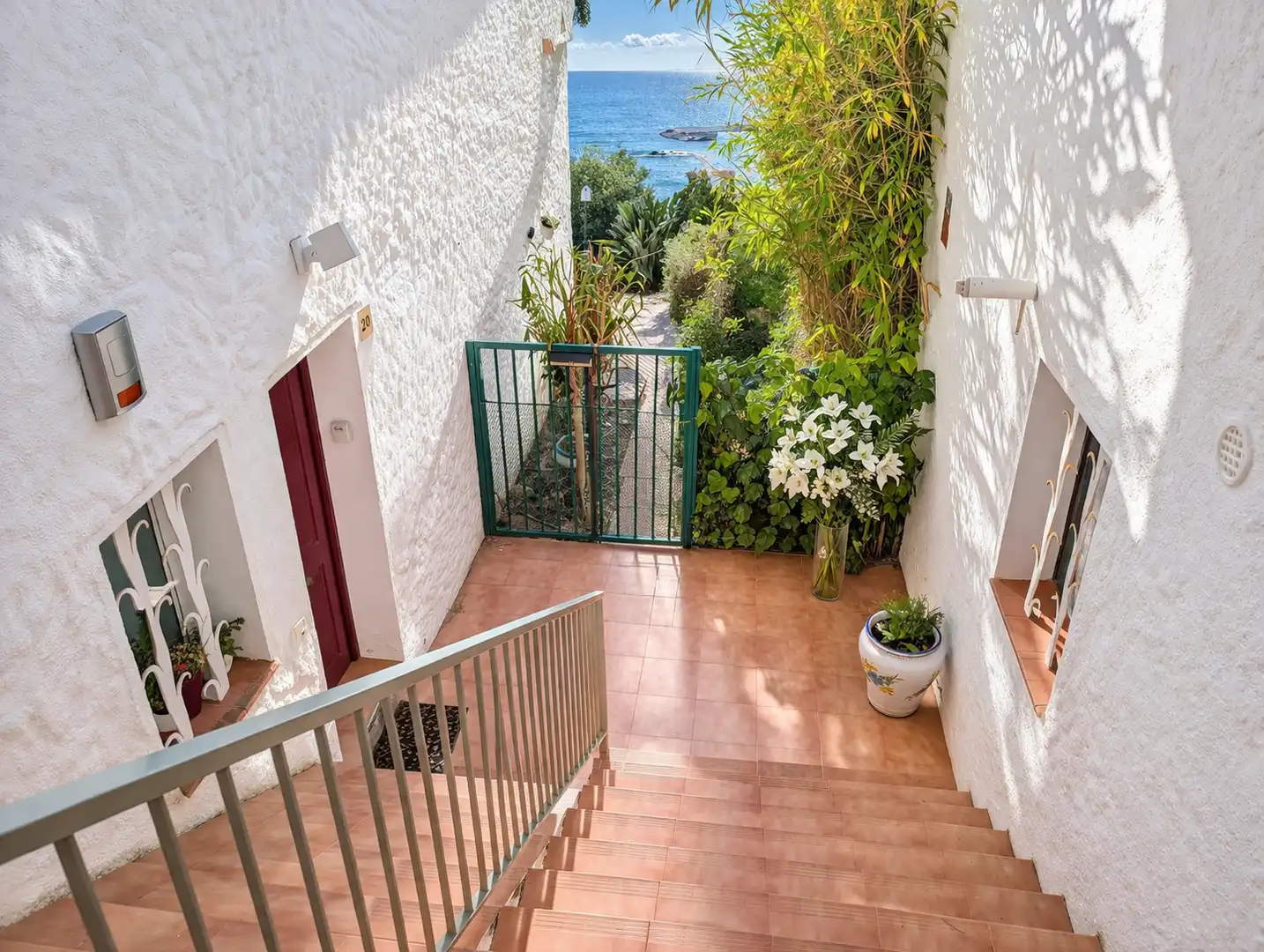 Terrasse von Maisonette zum Verkauf in Roses mit Klimaanlage, Heizung und Privatgarten