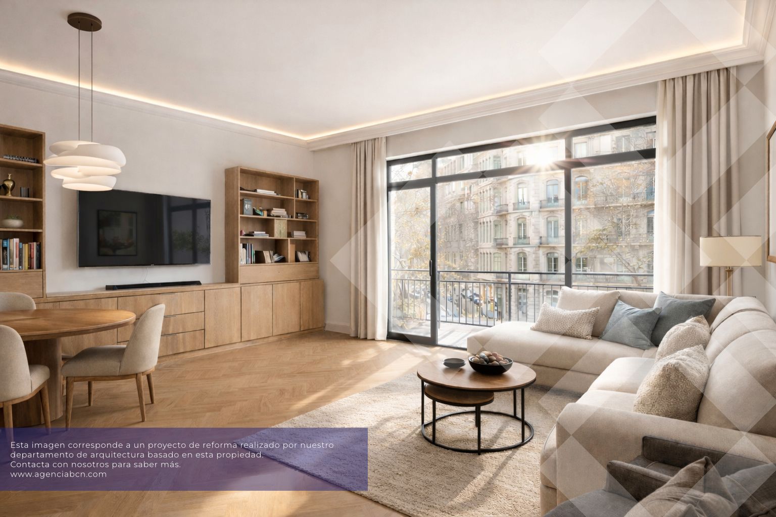 Sala d'estar de Pis en venda en  Barcelona Capital amb Calefacció, Terrassa i Balcó