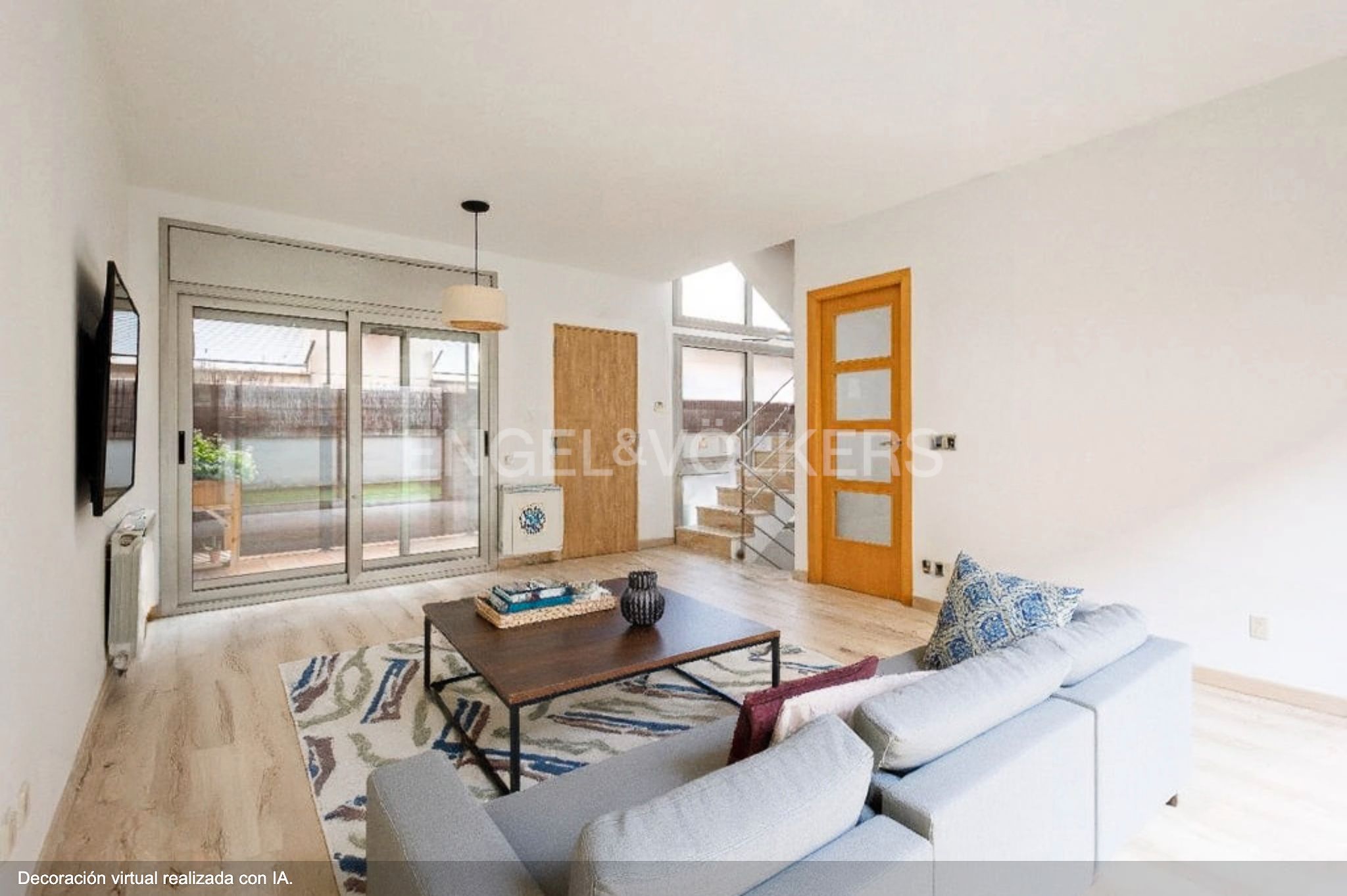 Sala d'estar de Casa o xalet en venda en Sant Cugat del Vallès amb Aire condicionat, Calefacció i Jardí privat