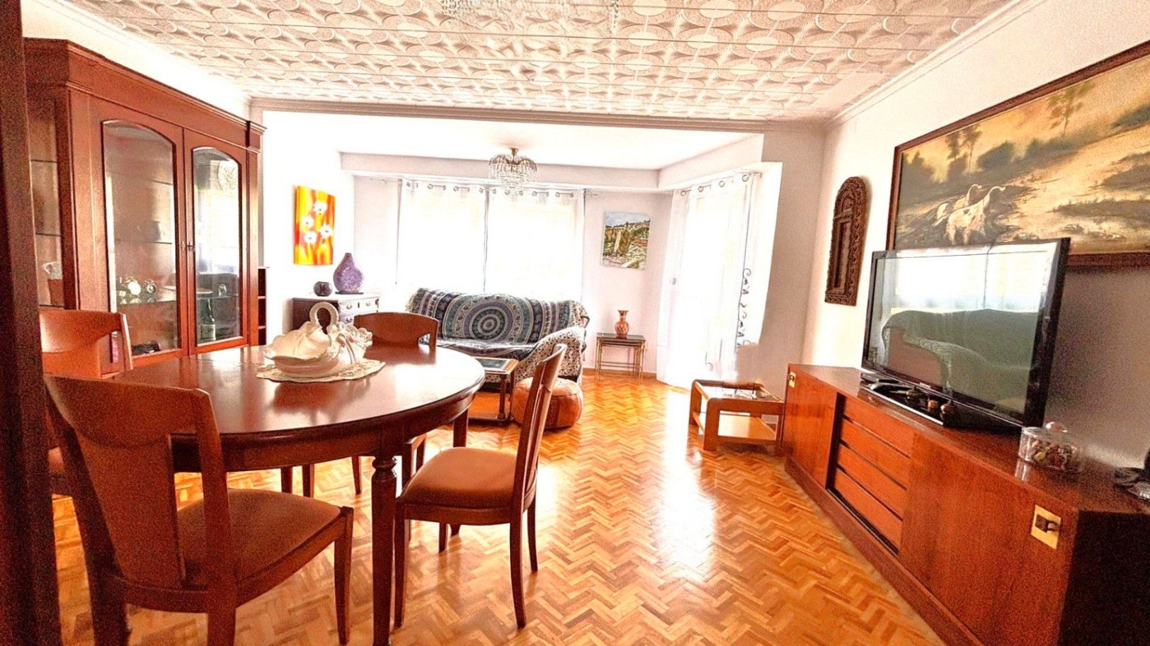 Living room of Flat for sale in Alcoy / Alcoi  with Furnished and Balcony