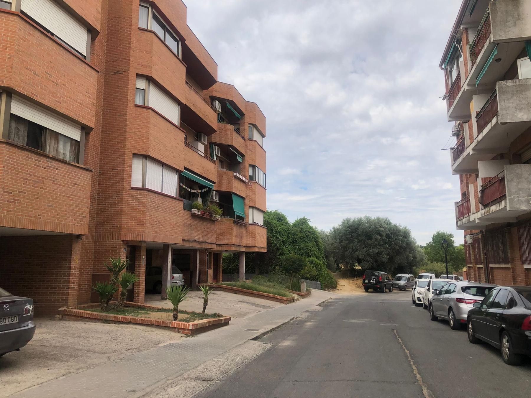 Vista exterior de Pis en venda en San Martín de Valdeiglesias amb Calefacció, Parquet i Terrassa