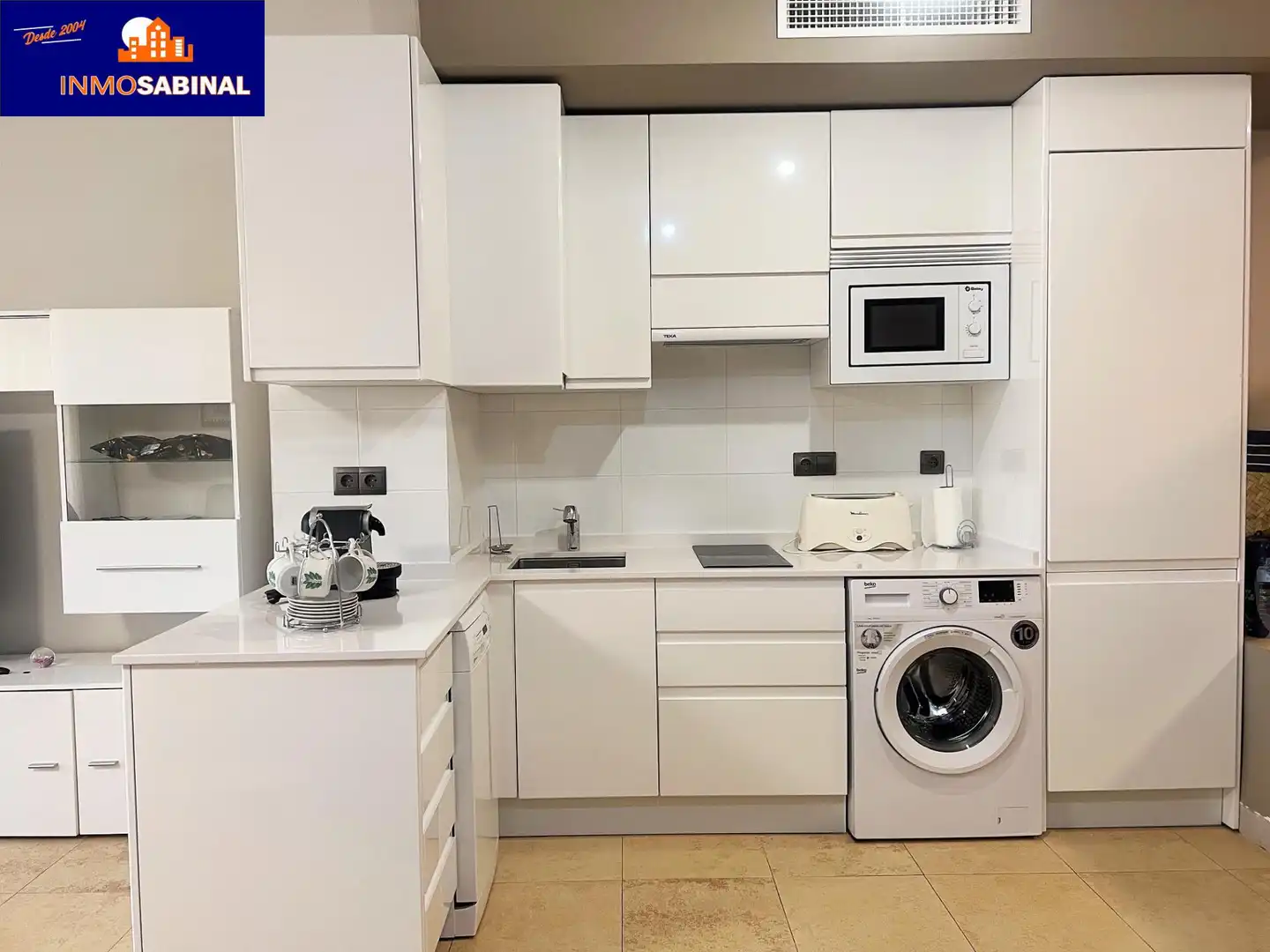 Cocina de Apartamento en venta en Vícar con Aire acondicionado, Calefacción y Jardín privado