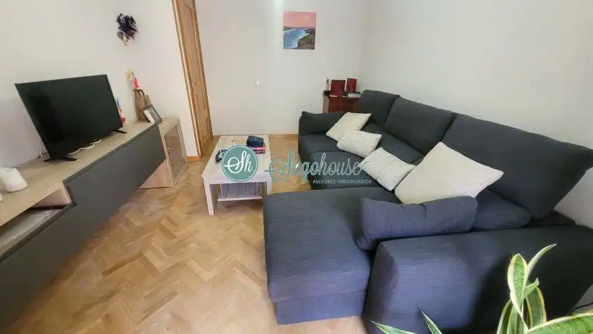 Sala d'estar de Casa o xalet en venda en Segovia amb Calefacció, Parquet i Terrassa