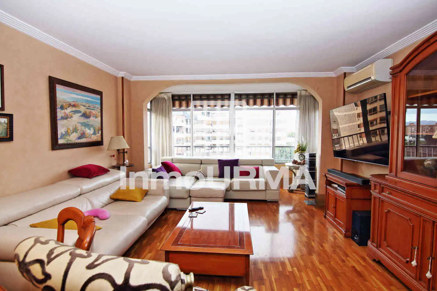 Sala d'estar de Àtic en venda en Alicante / Alacant amb Aire condicionat, Calefacció i Parquet