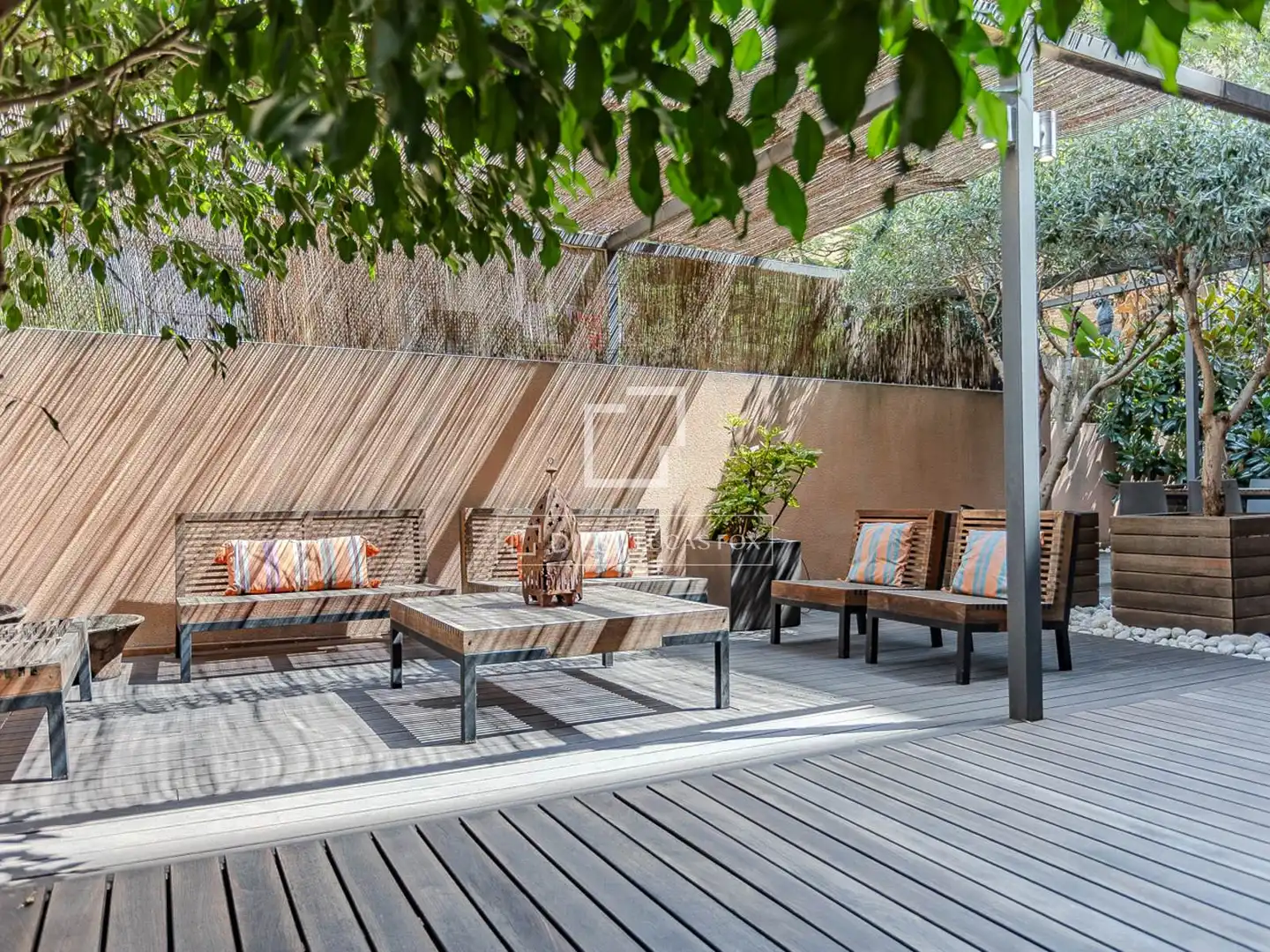 Terraza de Piso de alquiler en Barcelona con Aire acondicionado, Calefacción y Parquet