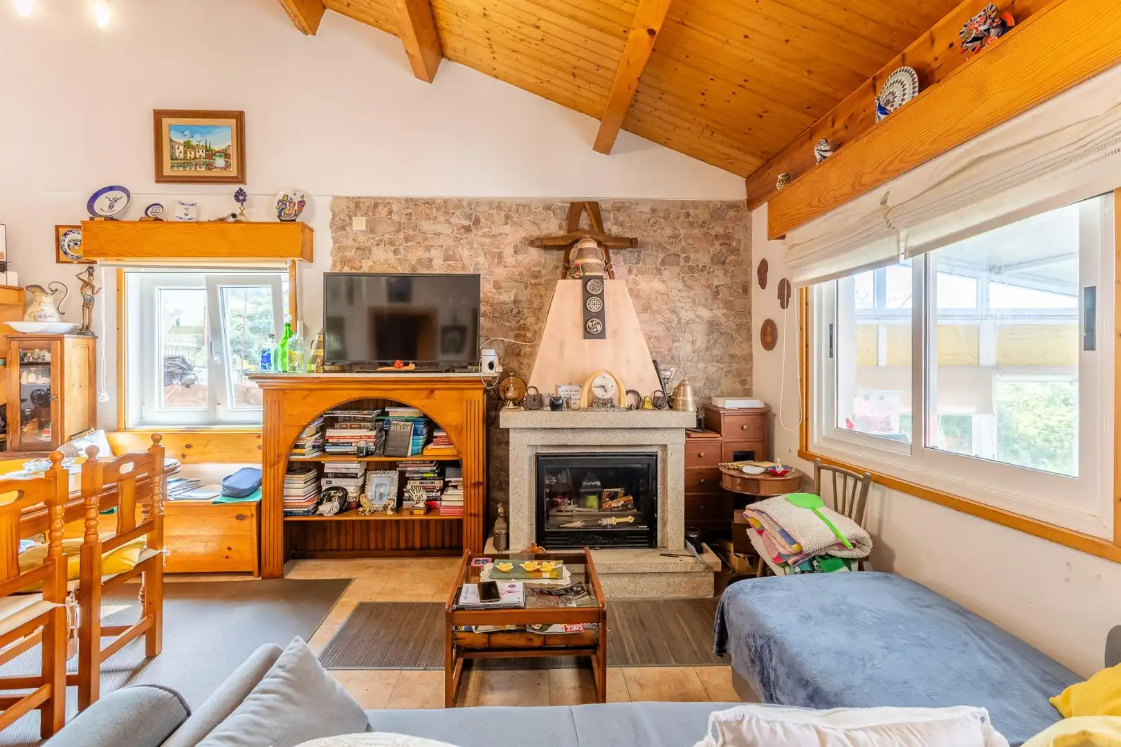 Sala de estar de Casa o chalet en venta en Pontedeume con Jardín privado, Terraza y Trastero
