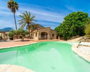 Vista exterior de Casa o xalet en venda en Xaló amb Aire condicionat, Terrassa i Piscina