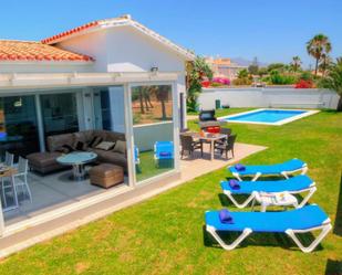 Garden of House or chalet to rent in Estepona  with Air Conditioner, Heating and Private garden