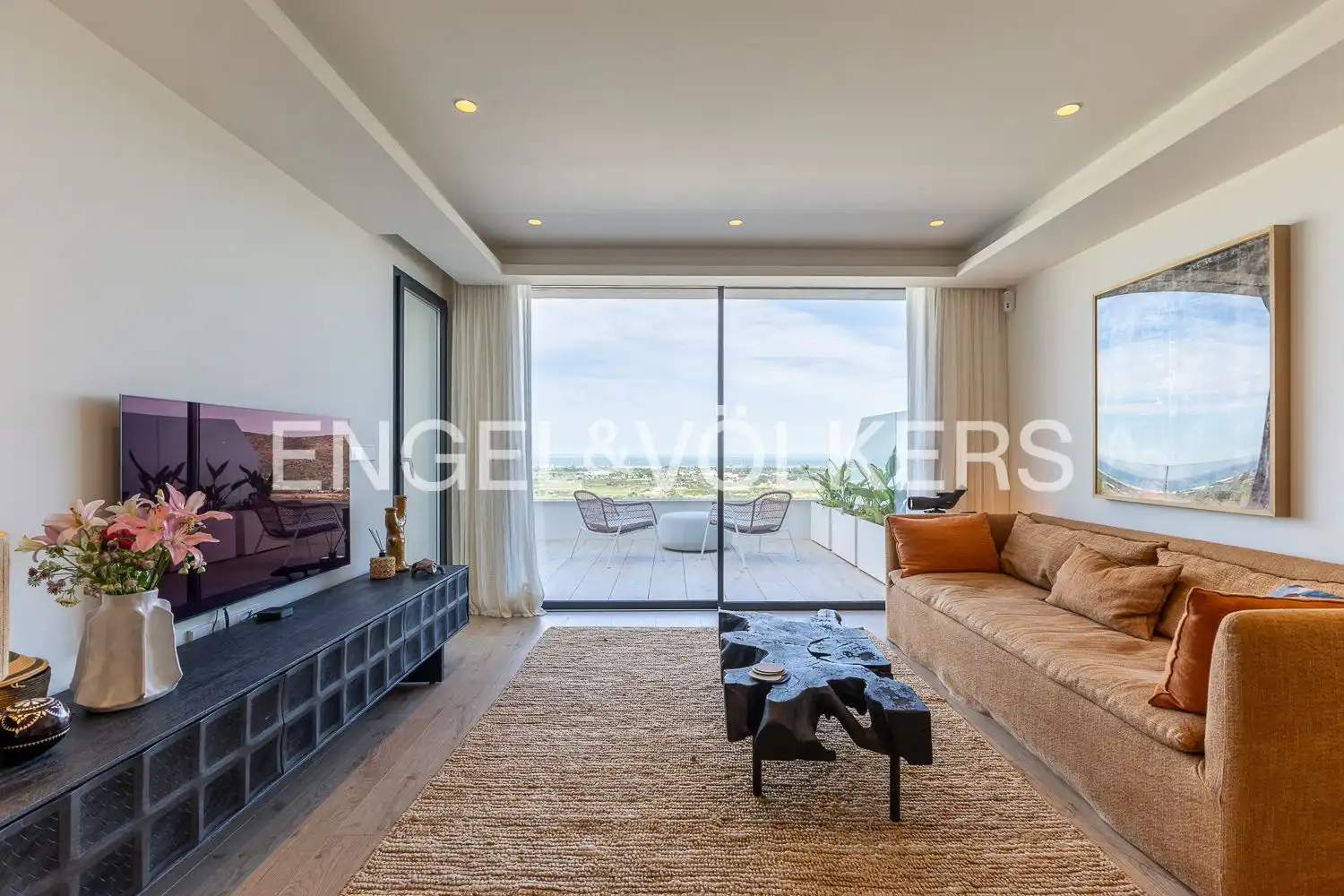 Living room of Flat for sale in Pedreguer  with Air Conditioner, Heating and Private garden