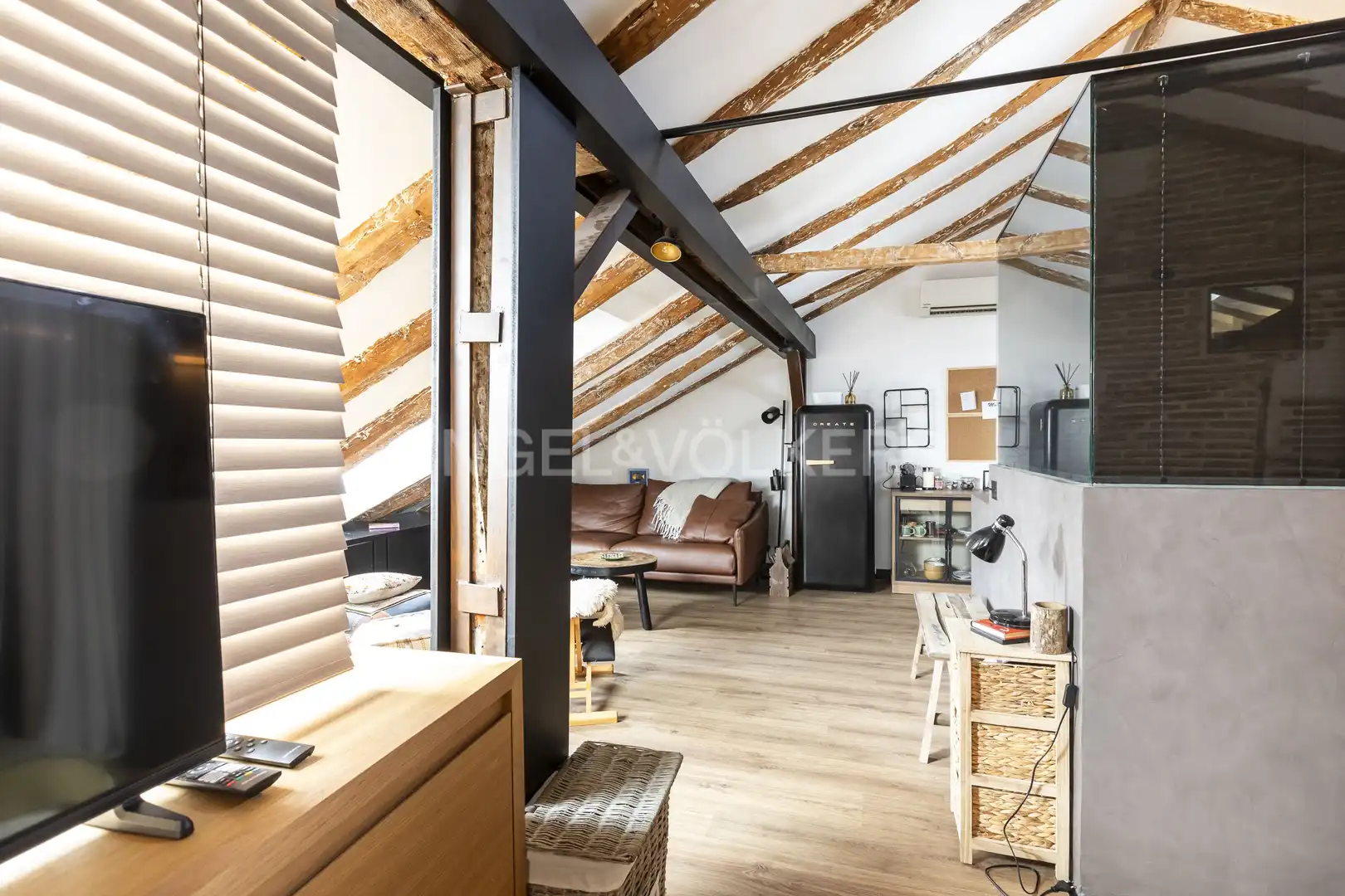 Wohnzimmer von Wohnung zur Miete in Madrid mit Klimaanlage, Heizung und Möbliert