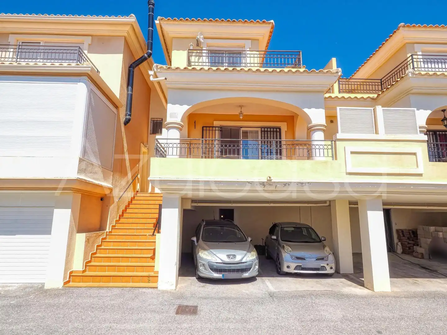 Exterior view of Detached homes for sale in Mutxamel  with Air Conditioner, Terrace and Storage room