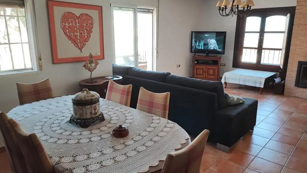 Sala de estar de Casa o chalet en venta en Oliva con Jardín privado, Terraza y Amueblado