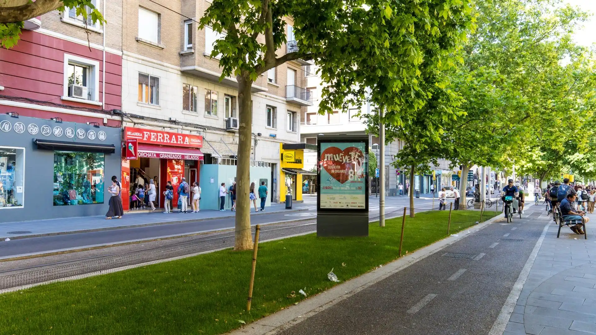 Exterior view of Flat for sale in Zaragoza  with Air Conditioner, Heating and Parquet flooring