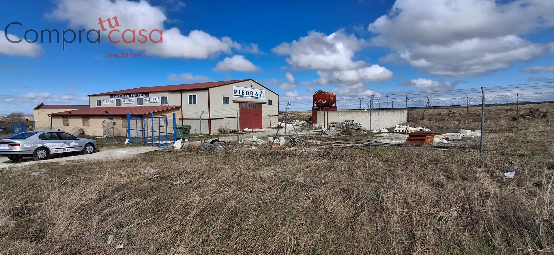 Vista exterior de Nave industrial en venta en Valseca