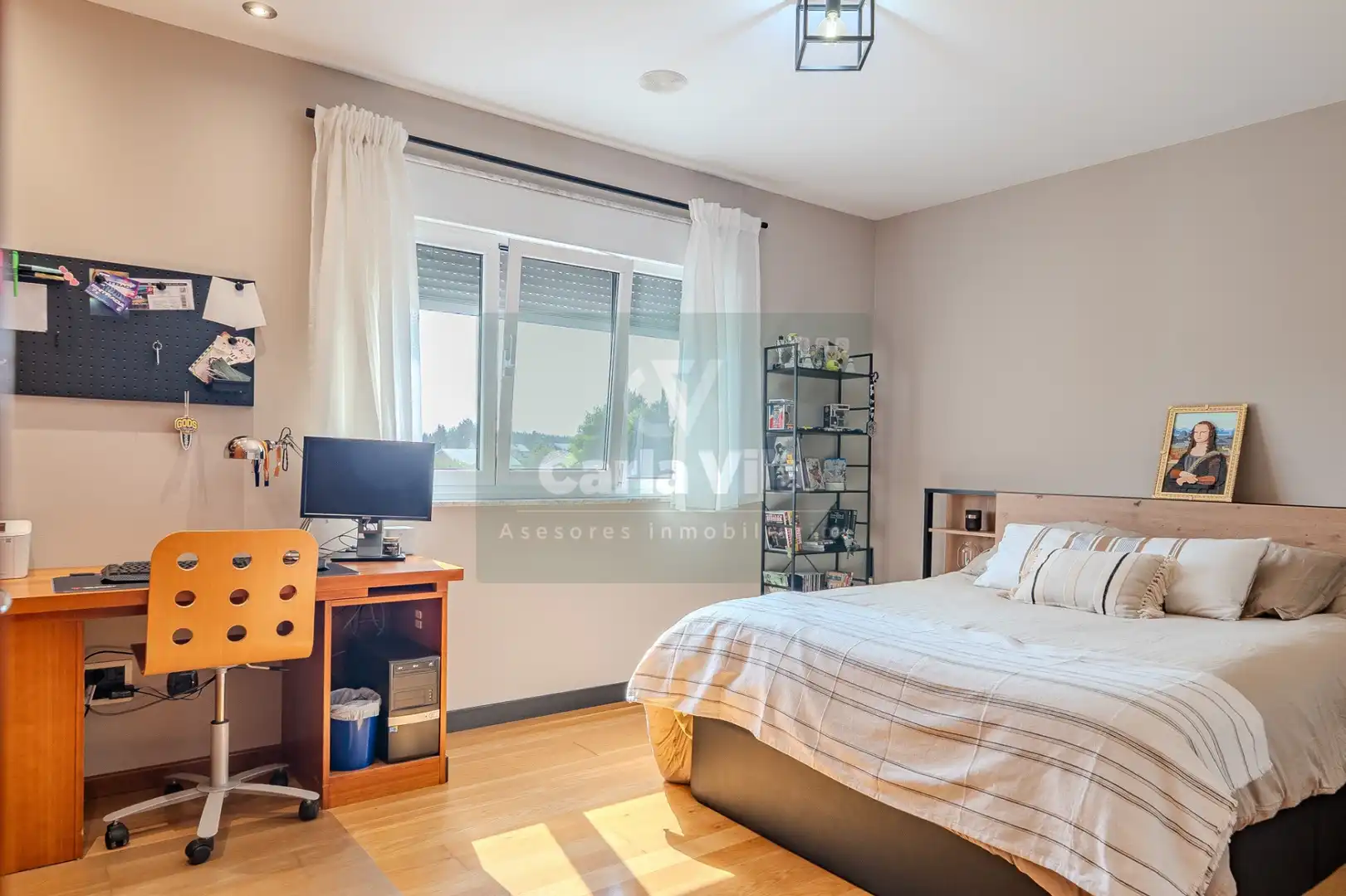 Bedroom of Houses for sale in Outeiro de Rei  with Heating, Private garden and Parquet flooring