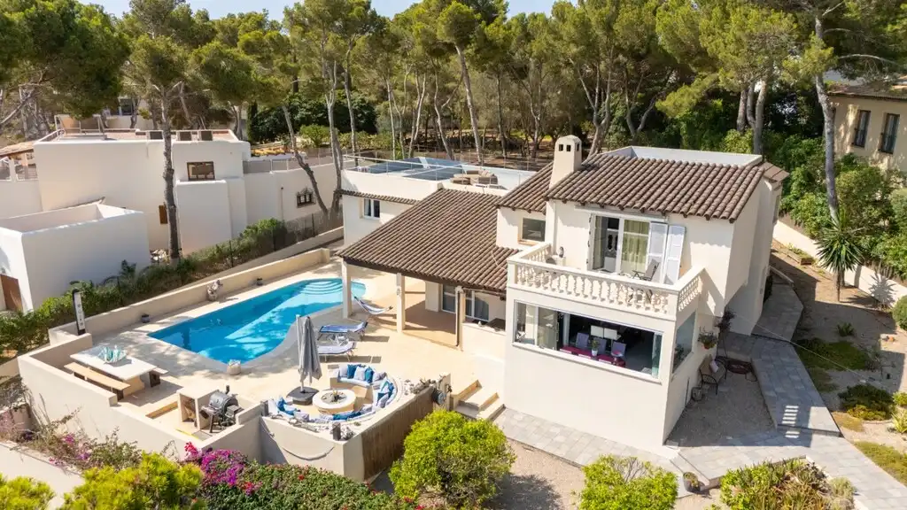 Exterior view of Houses for sale in Calvià  with Air Conditioner, Private garden and Terrace