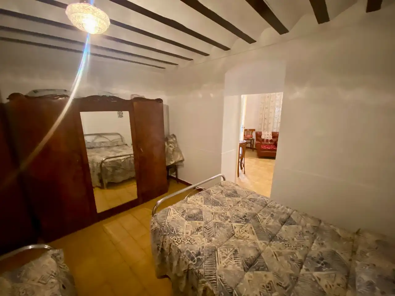 Habitación de Casa o chalet en venta en Ballesteros de Calatrava con Jardín privado, Terraza y Amueblado