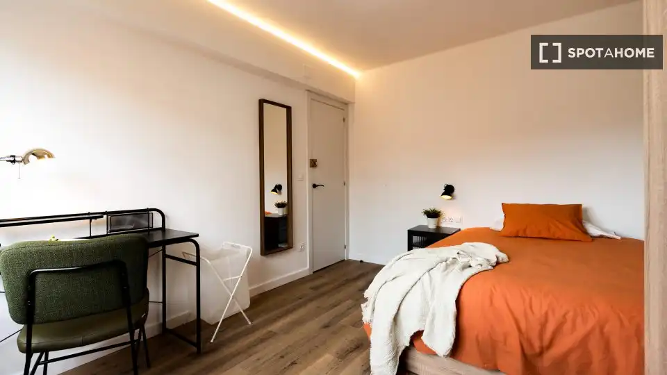 Habitación de Piso para compartir en Sabadell con Aire acondicionado, Calefacción y Amueblado