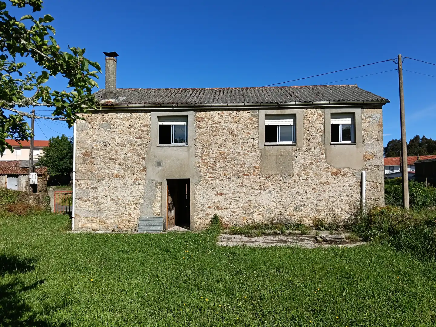 Außenansicht von Haus oder Chalet zum Verkauf in Curtis mit Privatgarten