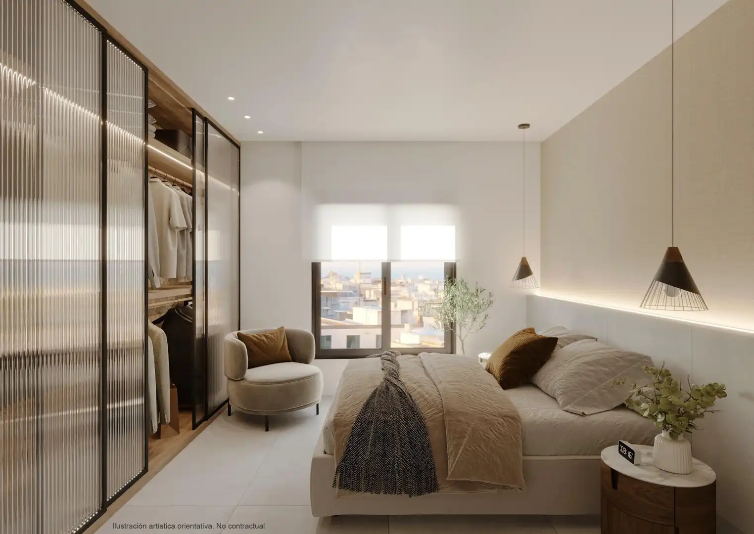 Bedroom of Apartments for sale in Santa Pola  with Air Conditioner, Heating and Terrace