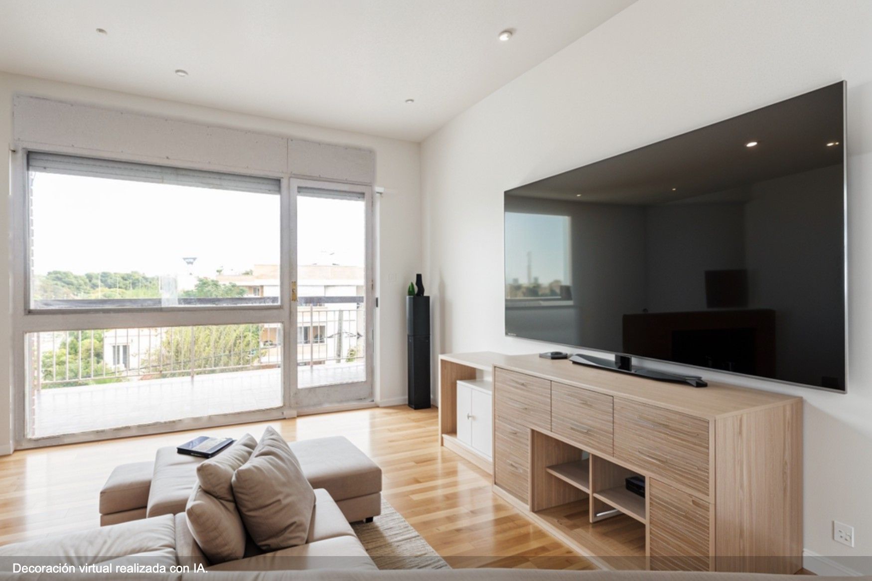 Sala d'estar de Apartament en venda en Castelldefels amb Calefacció, Piscina i Balcó