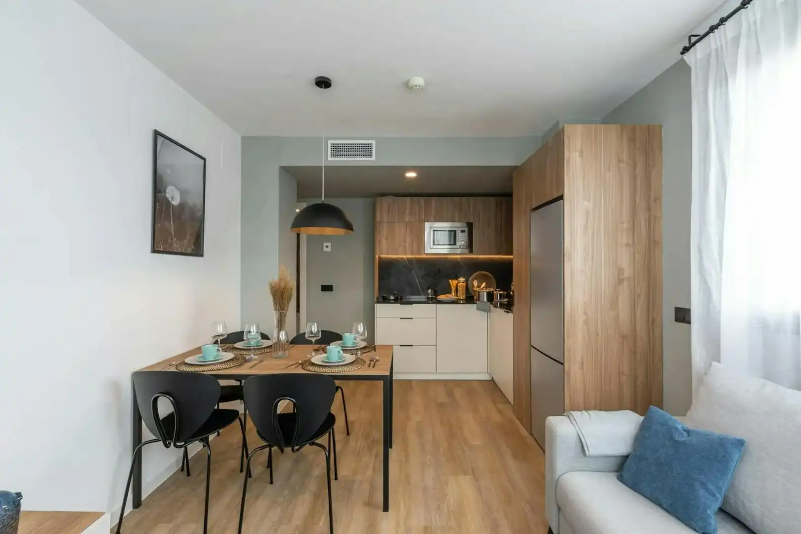 Kitchen of Flat for rent in Madrid  with Air Conditioner, Heating and Furnished