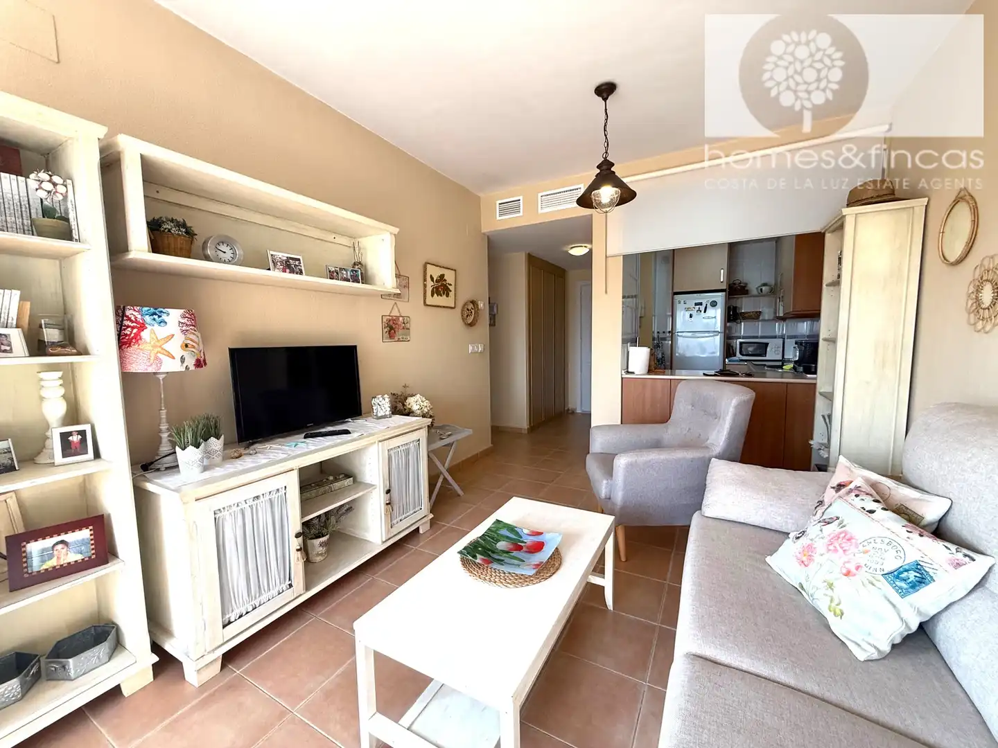 Living room of Flat for sale in Ayamonte  with Terrace and Furnished