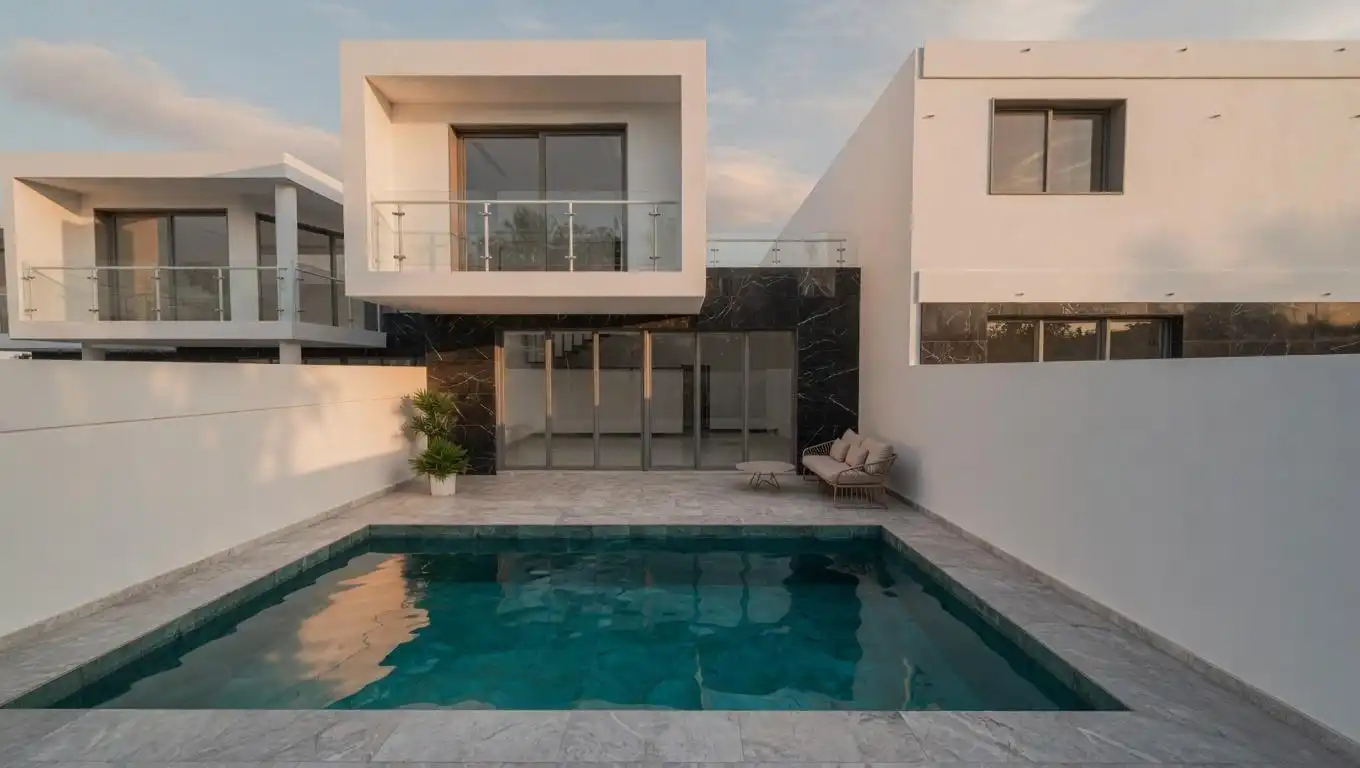 Swimming pool of Detached homes for sale in La Oliva  with Air Conditioner, Private garden and Terrace