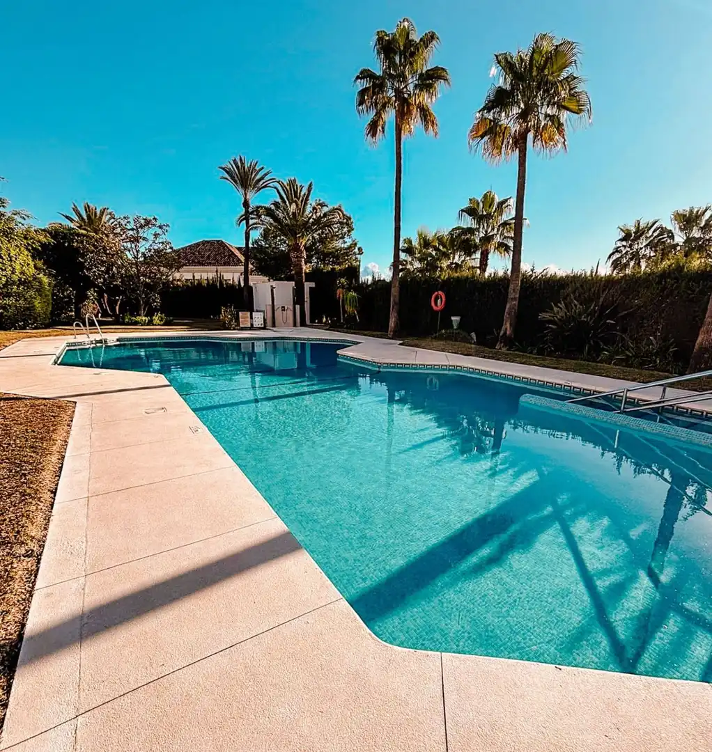 Swimming pool of Attic for sale in Marbella  with Private garden, Terrace and Alarm