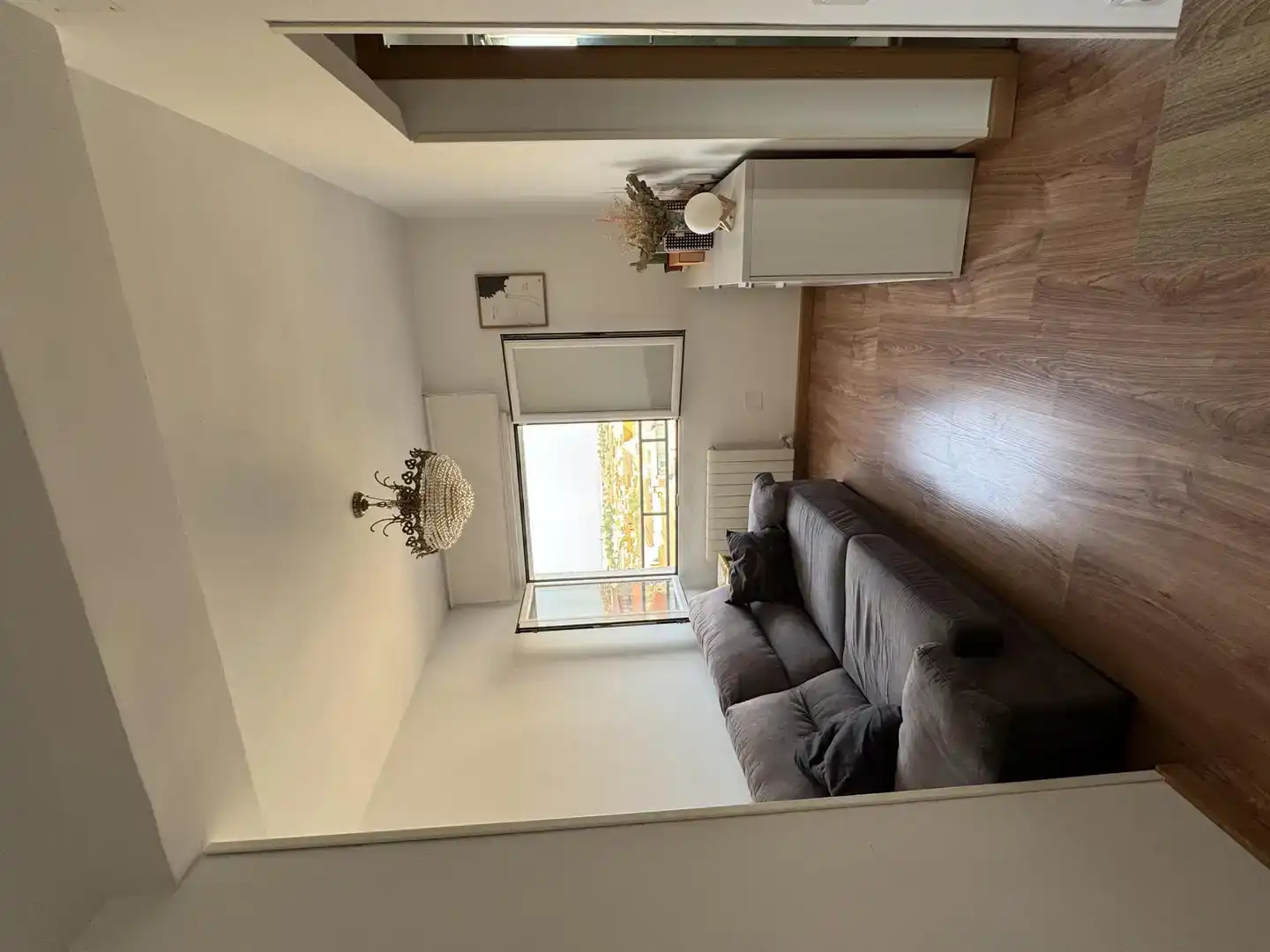 Wohnzimmer von Wohnung zur Miete in Segovia mit Privatgarten, Parkett und Möbliert